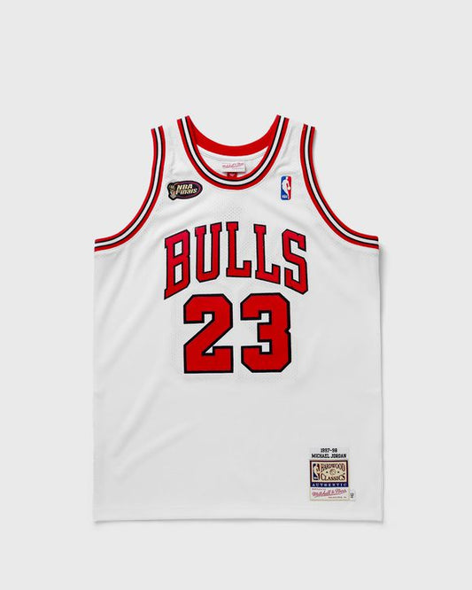 Maillot Basketball Rétro Blanc/Rouge #23